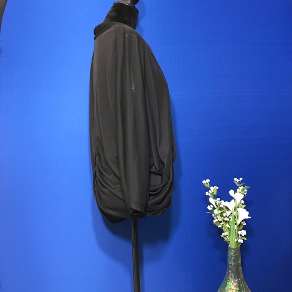 NWT Dress Barn Sheer Black Cardigan - Picture 2 of 7